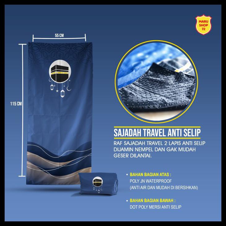 BEST DEAL SEJADAH TRAVELING ANTI SLIP WATERPROOF SAJADAH LIPAT DEWASA - RAF KISWAH 