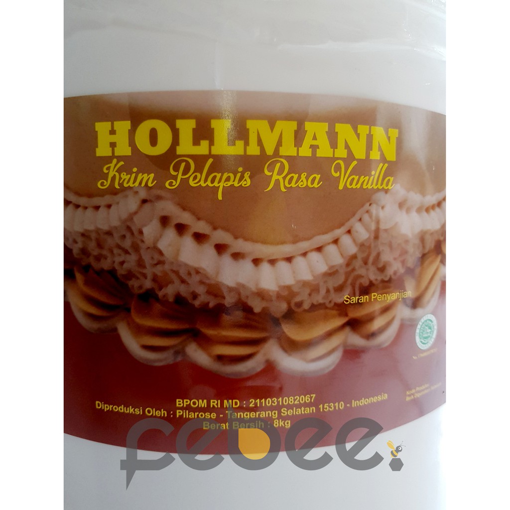 

Cream Hollmann Holman Butter Cream Krim Pelapis Rasa Vanilla / Vanila Repack 250g / 500g / 1kg