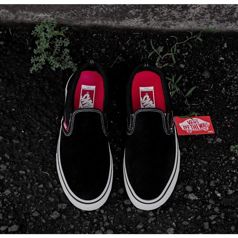 Vans Slip On Pro Black White Original