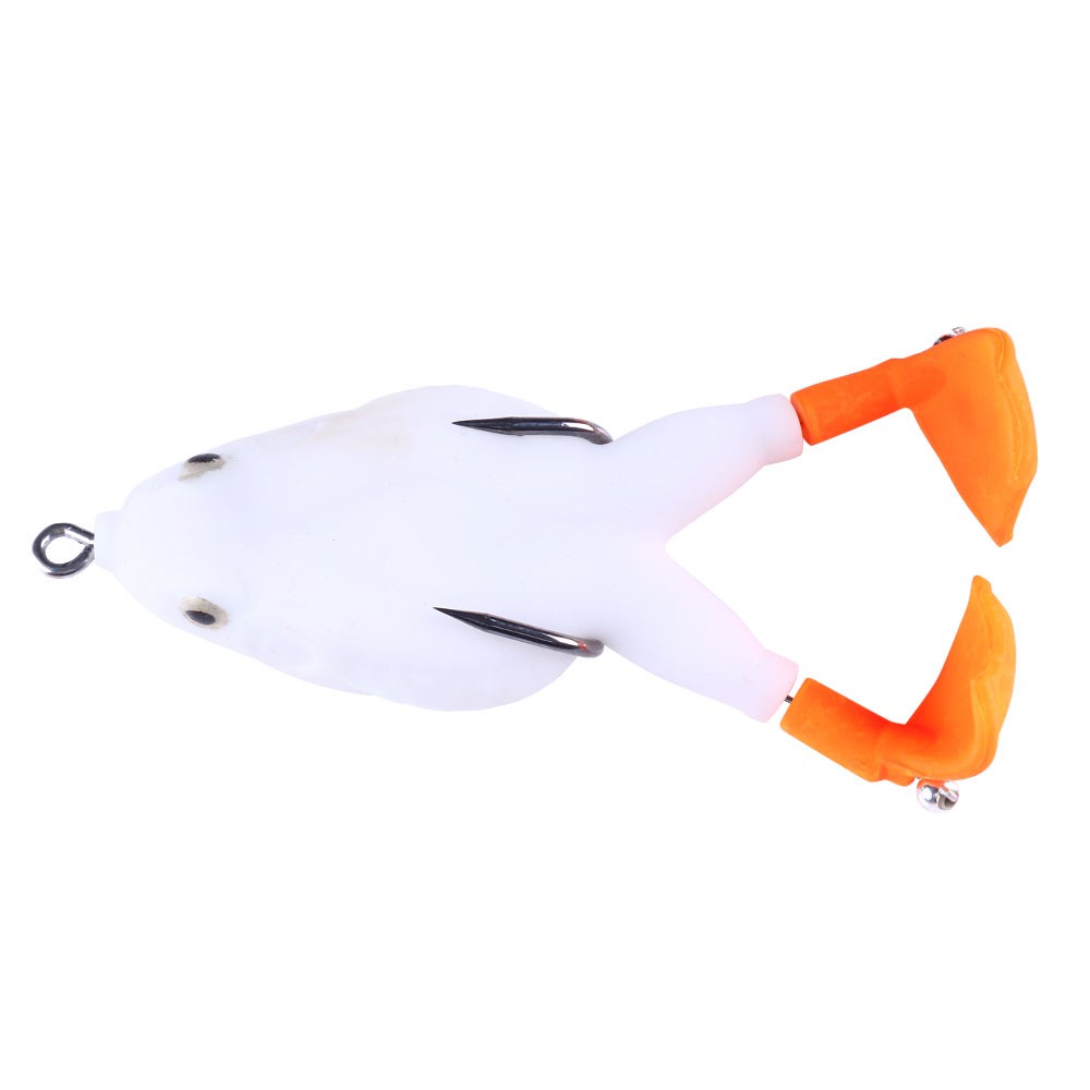 HENGJIA 1PC Umapn Katak Fishing Lure Double Propeller Foot Frog Lure 20 color Soft Bait 9cm12g/8.5cm11.5g Silicone Artificial Crankbait Wobbler Jig Trolling Soft Lure Floating Fishing Bait Gear