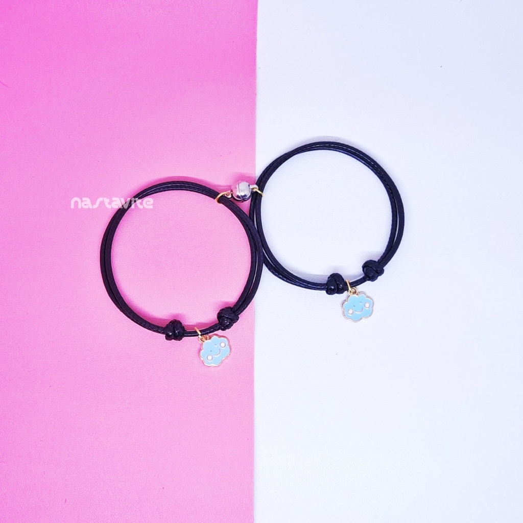 Gelang couple magnet sahabat pacar bestie murah tali korea