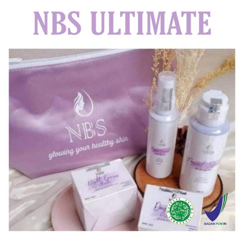 NBS PAKET ULTIMATE PEMUTIH WAJAH GLOWING  BPOM