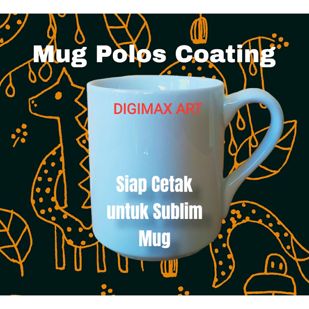 Gelas Mug Coating Polos Siap Cetak