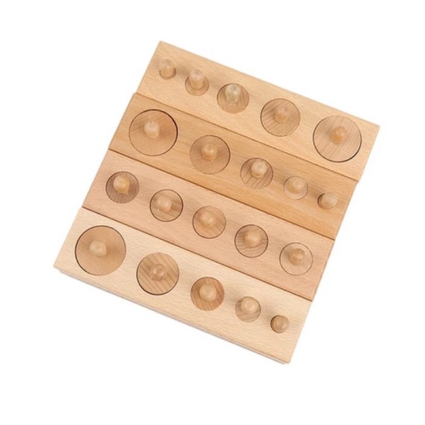 

Aparatus Montessori Knobbed Cylinder Socket Silinder Limited