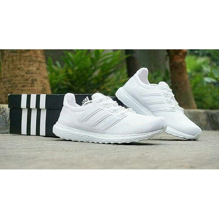 Sepatu Adidas Ultraboots Grade Original Fullwhite Sneakers Running Olahraga Pria Kado Hadiah Cowok