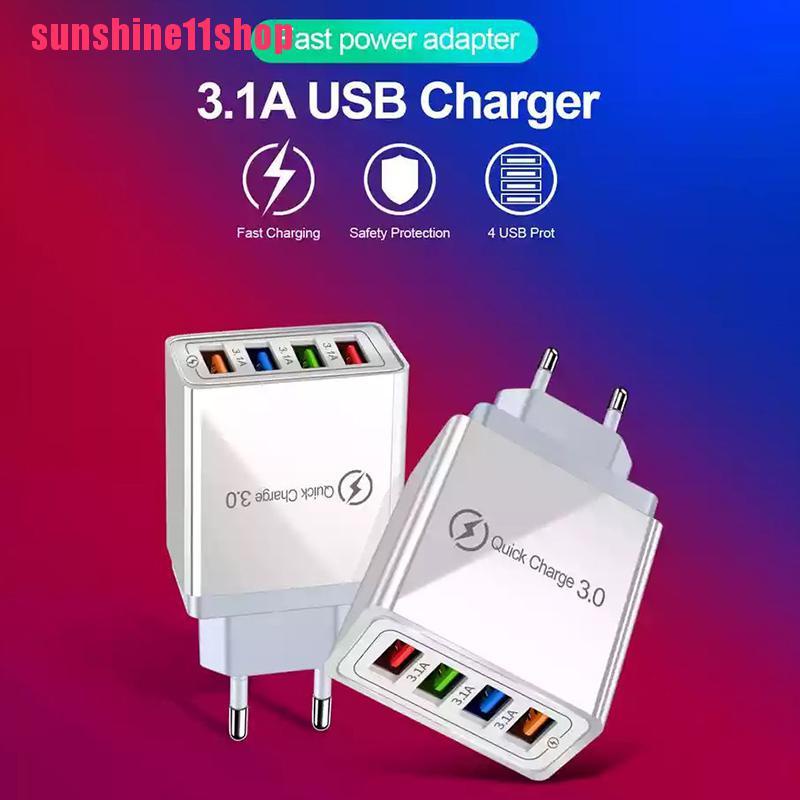 Adapter Power Charger Dinding 4 Port USB 3.0 QC