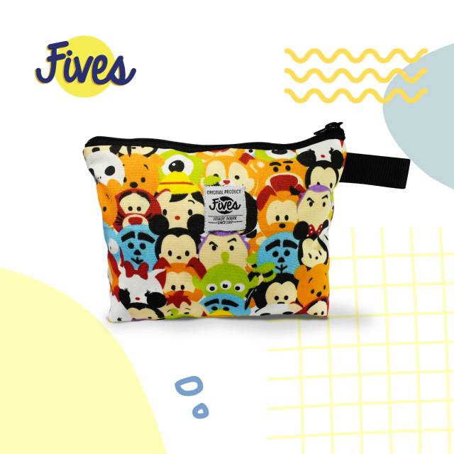 Fives - Pouch - Kanvas - Motif Disney - Fives Pouch Kanvas Motif Disney