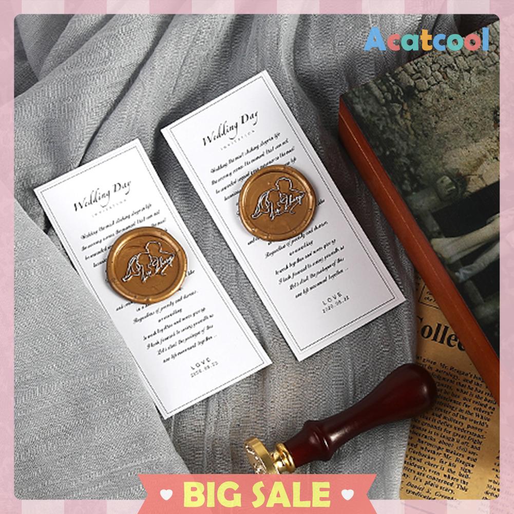 200Pcs Manik-Manik Lilin Stempel Segel Amplop Bentuk Oktagon Gaya Vintage