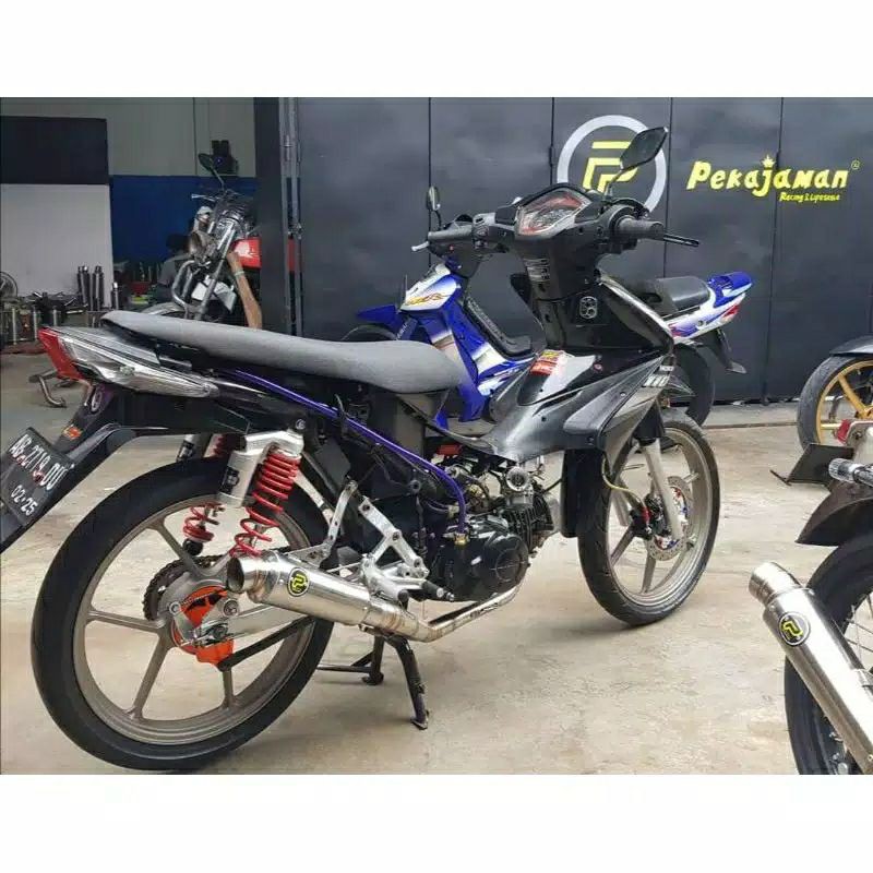 Knalpot Racing  Honda Blade Supra Grand Legenda Karisma Original Pekajaman Muffler Original Yogjakar
