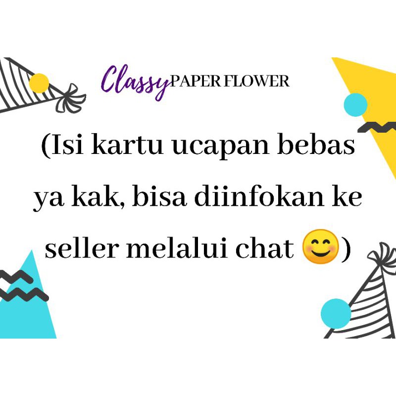 Tambahan kartu ucapan untuk snack bouquet | Shopee Indonesia