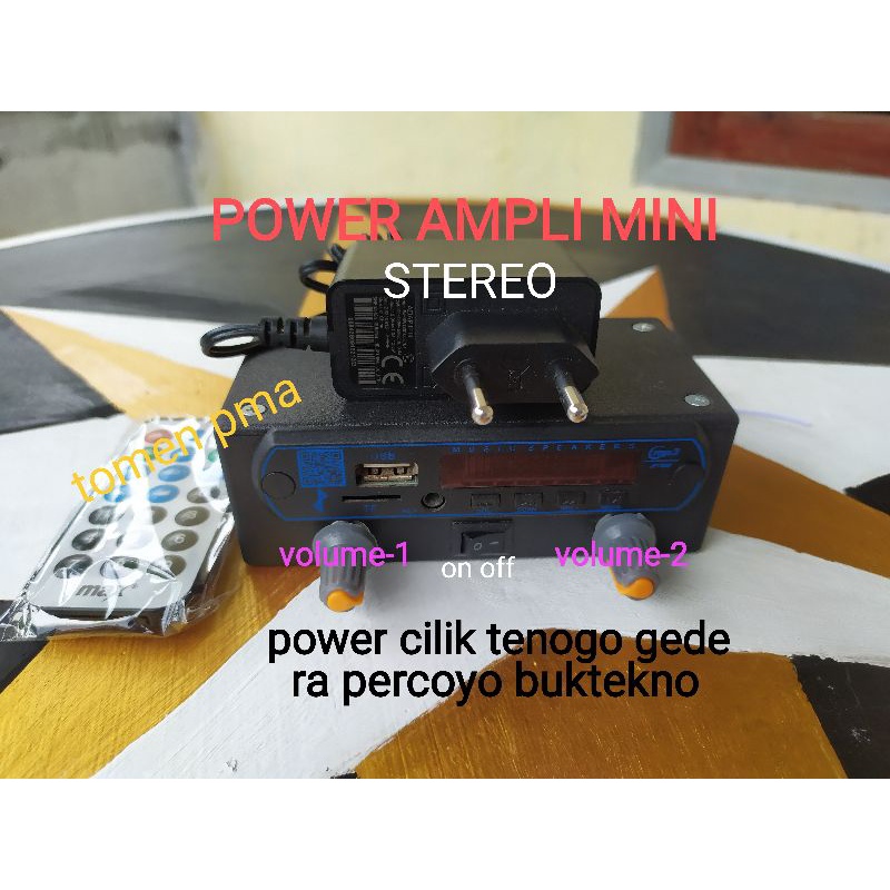 Jual POWER AMPLI MINI +ADAFTOR ( kecil cabe rawit) | Shopee Indonesia