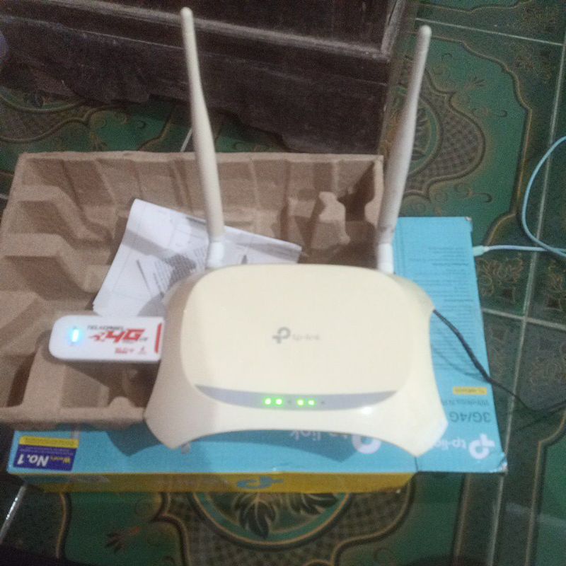 Sepaket Modem 4G 500mbps dan Router Tp Link Mr3420 v5