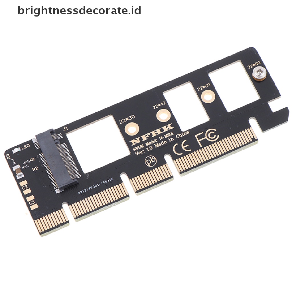 1x Nvme M.2 Ngff Ssd Ke Pci-E Express 3.0 16x X4 Adapter Riser Card Converte