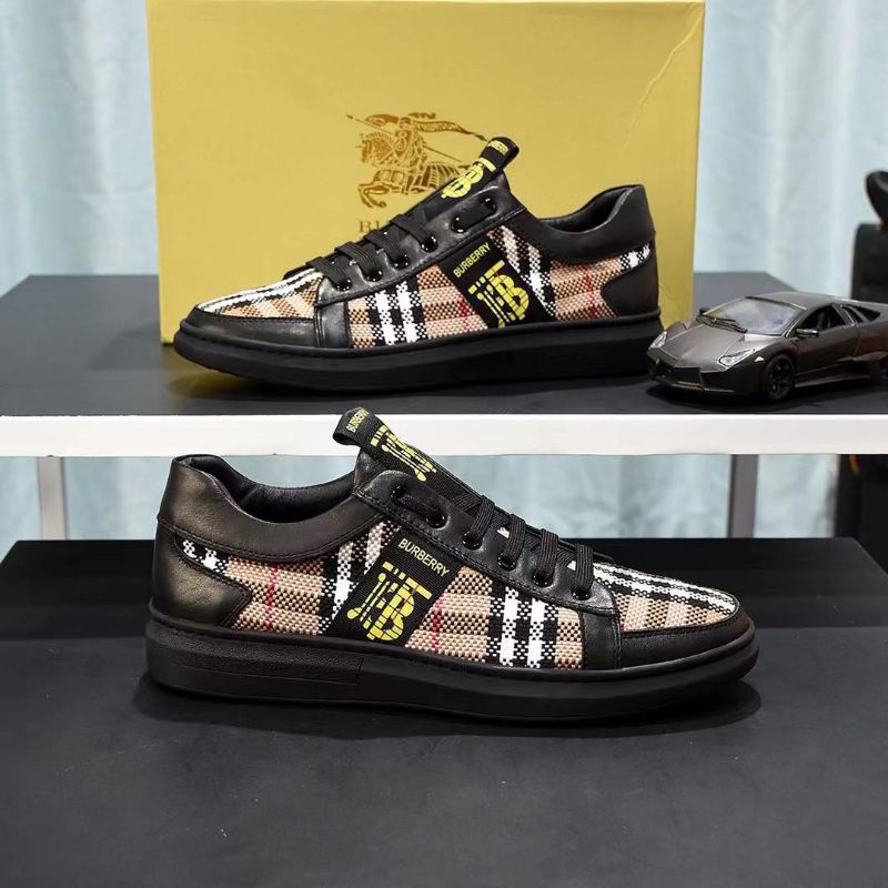 sepatu pria sneaker bur'ber'ry mirror quality shoes men cowok kets terlaris