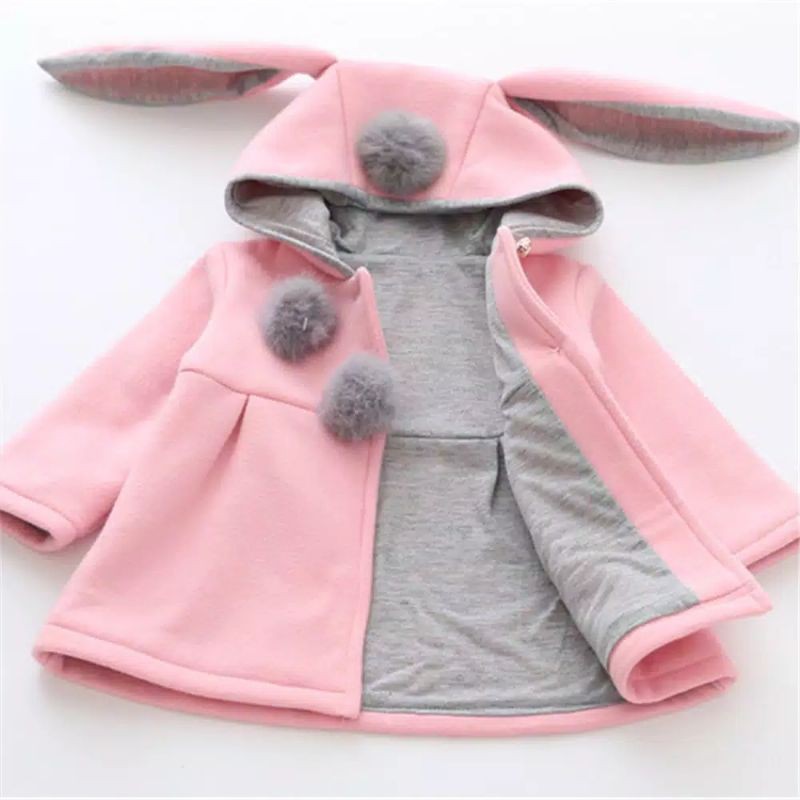 LYME Jaket anak perempuan/jaket bayi/jaket hoodie anak/jaket kelinci anak