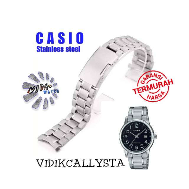 TALI RANTAI CASIO MTP V002 MTP-V002 MTP V-002 SILVER