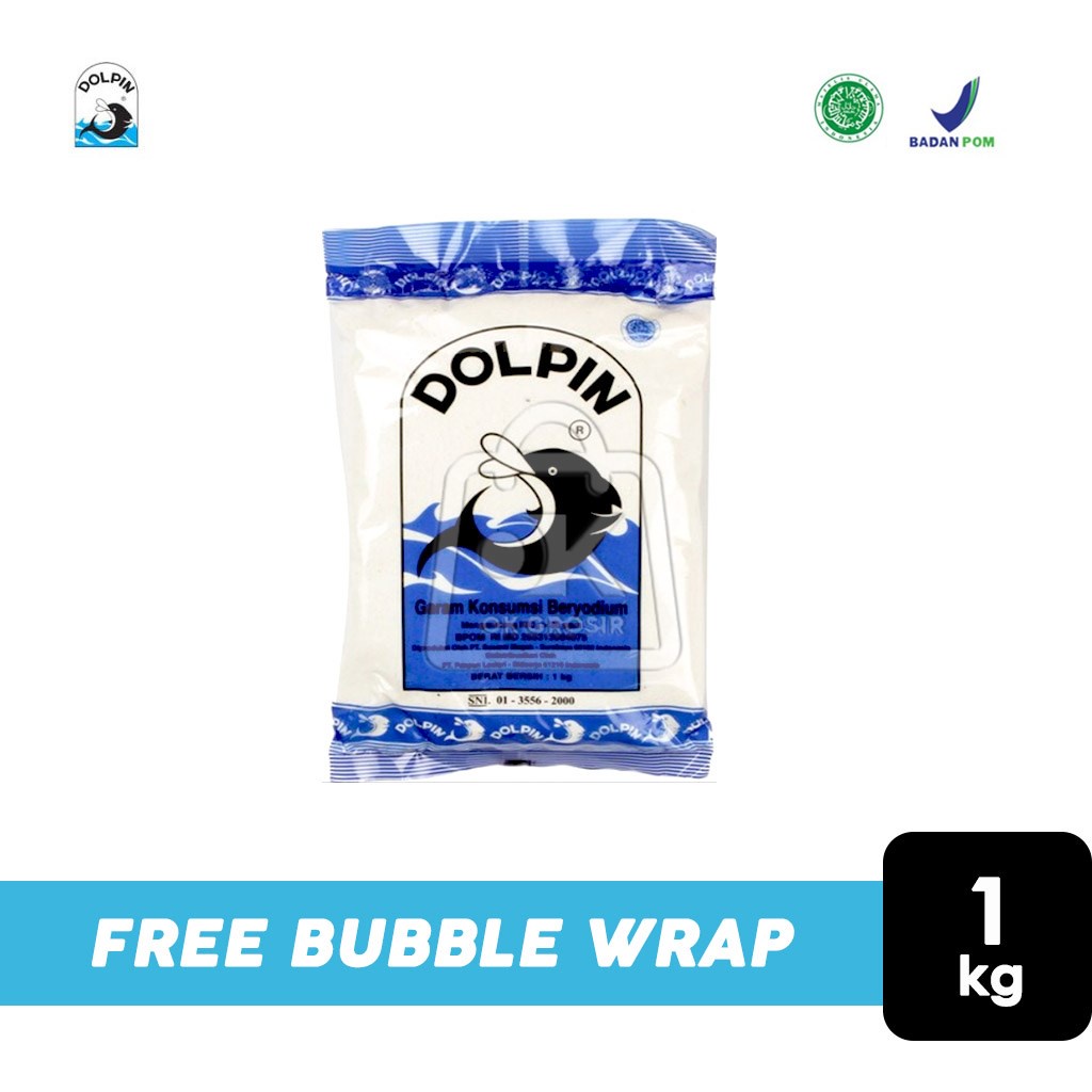 

Garam DOLPIN / Garam Dapur Dolphin / Garam Konsumsi Beryodium (1 Kg)