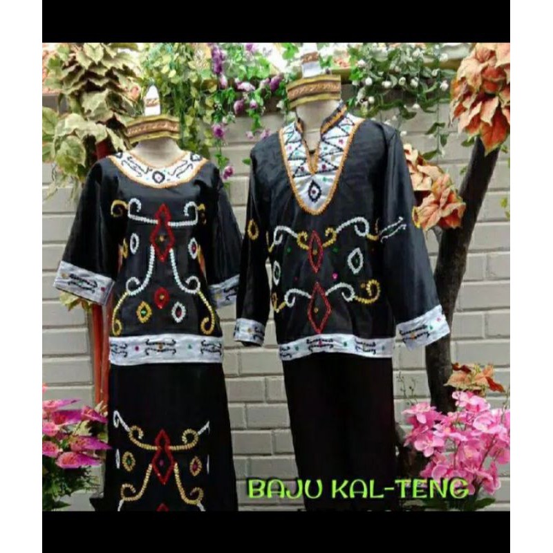 Baju adat kalimantan tengah dewasa/stelan baju adat /kostume adat Kalimantan tengah dewasa