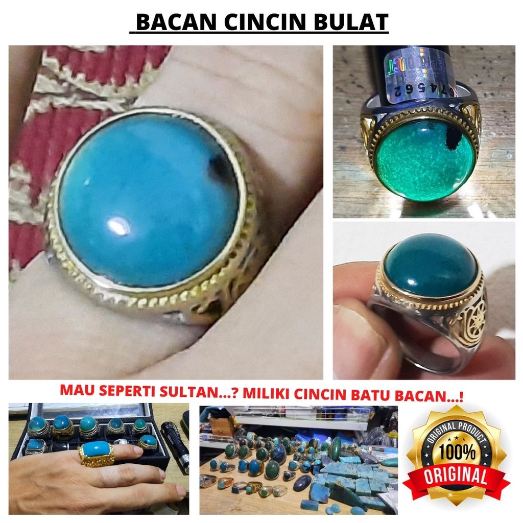 Original Batu Permata Cincin Bacan Doko Palamea Asli 100% Exclusive 101