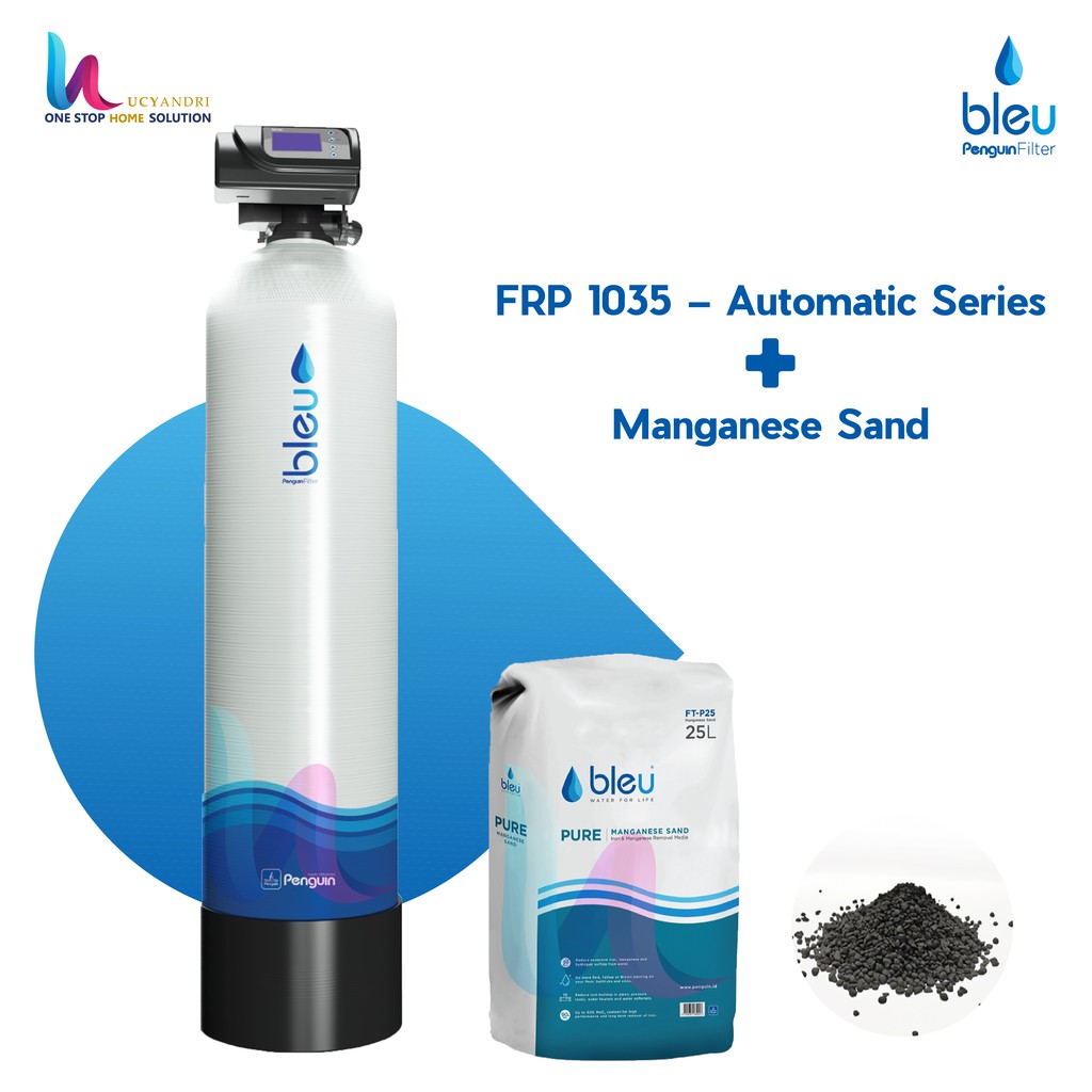 Filter Air Penguin Bleu Manganese FRP 1035 FV AS OTOMATIS FREE INSTALASI