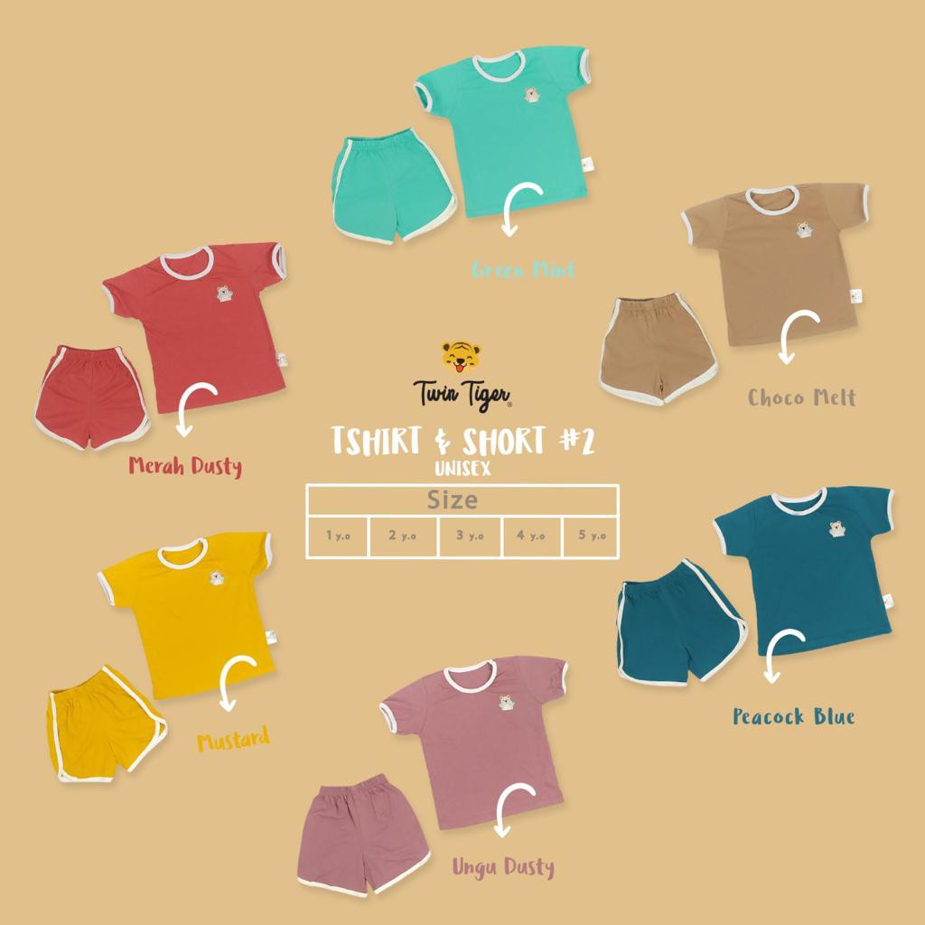 TWIN TIGER SETELAN KAOS ANAK TSHIRT RETRO SET BAJU ANAK / BAJU BAYI 0-5 Tahun part2