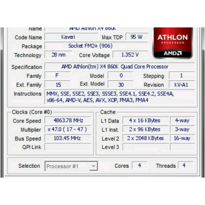 AMD_ATHLON_X4_860K PROSESSOR AMD
