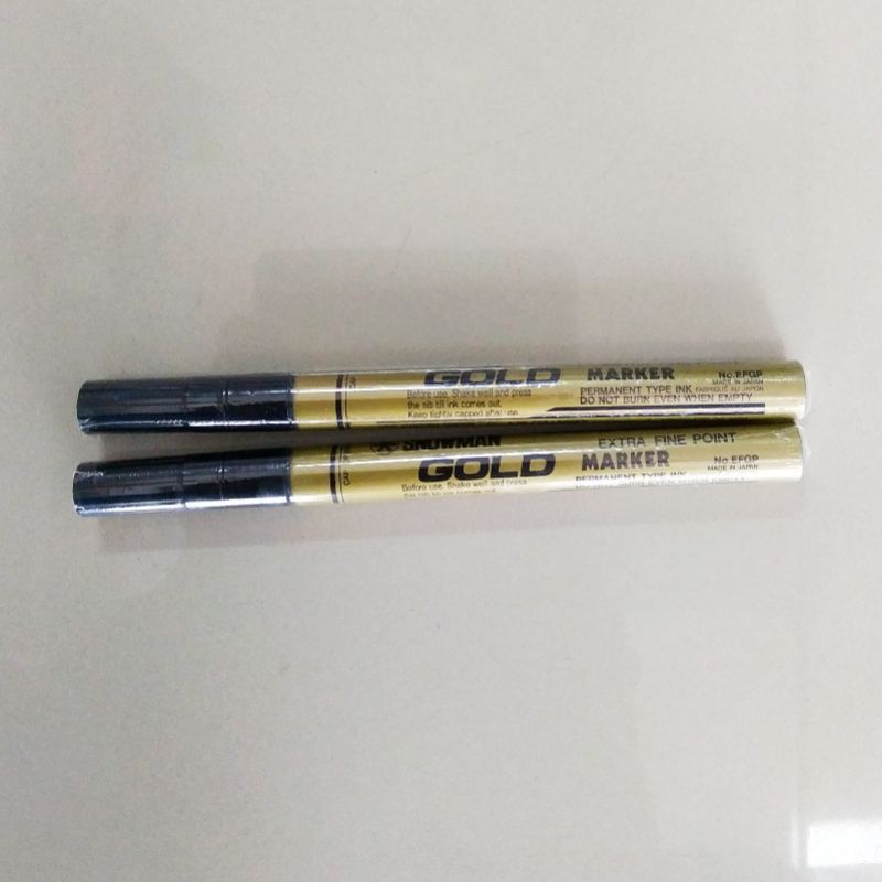 

spidol snowman gold fine
