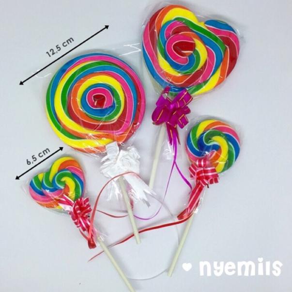 

[KODE PRODUK F8FB77374] Permen lolipop besar 12,5cm candy lollypop bulat dan hati