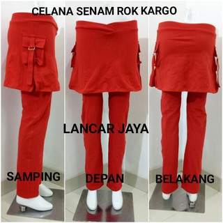  CELANA  ROK  SENAM  AEROBIC KARGO PANJANG Shopee  Indonesia