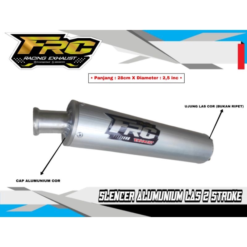 SILENCER ALUMUNIUM LAS COR 2 STROKE