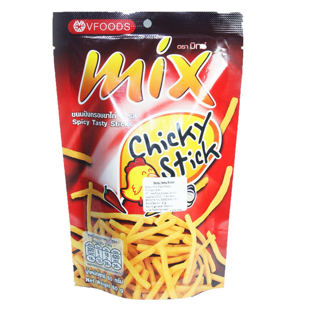 

VFOODS MIX CHICKY STICK 60G
