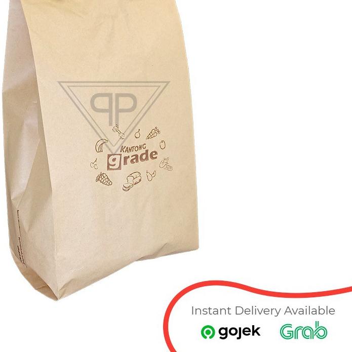

☄ Paper bag coklat motif / Kantong Kertas warna coklat ◌