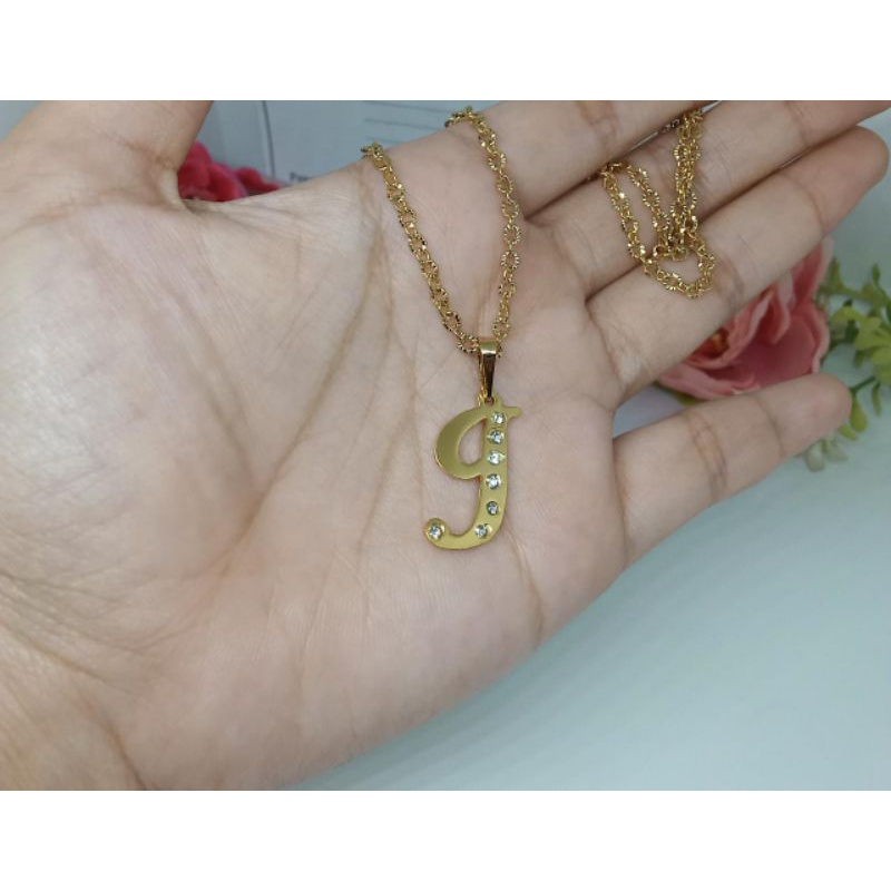 kalung nama gold