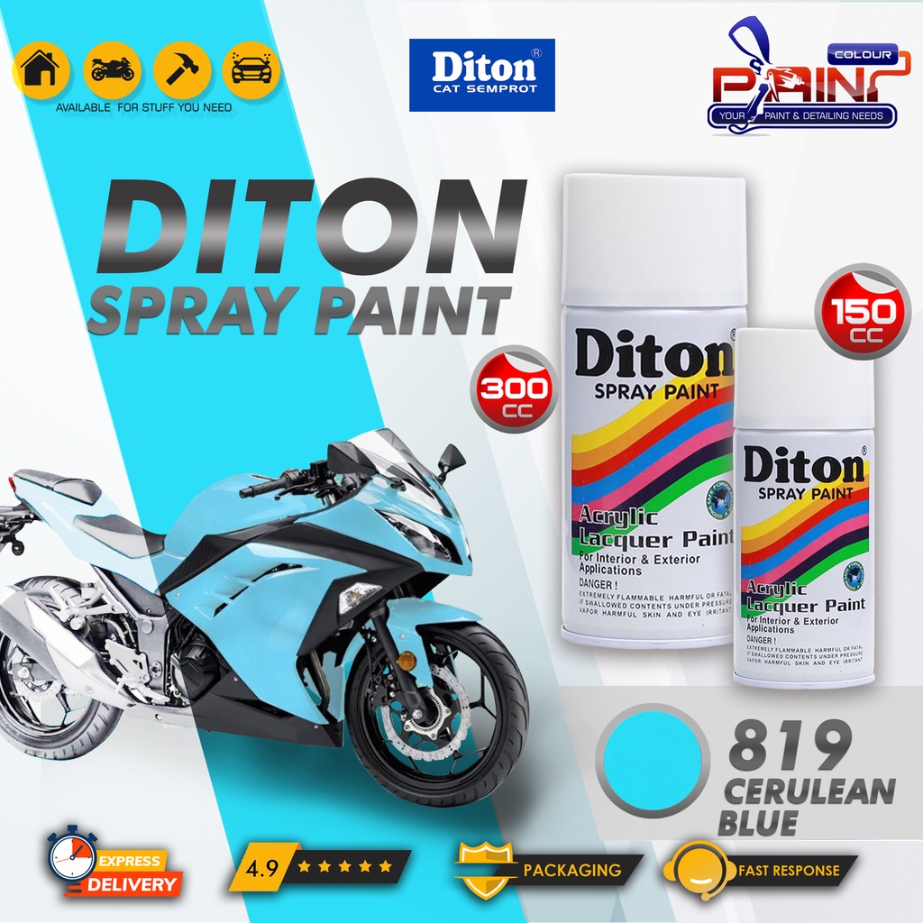 Diton Cat Semprot/Pylox/Motor/Helm/Gundam 150cc - 819 Cerulean Blue