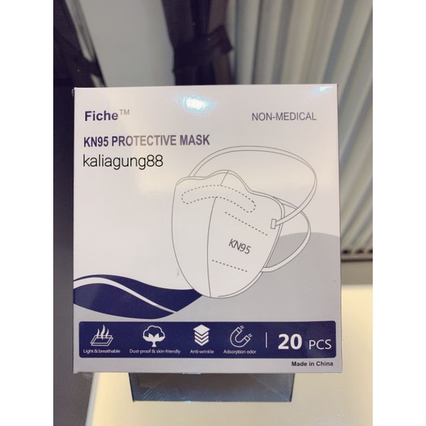 FICHE NON MEDICAL MASK KN95 5 PLY HIJAB HEADLOOP PER PCS