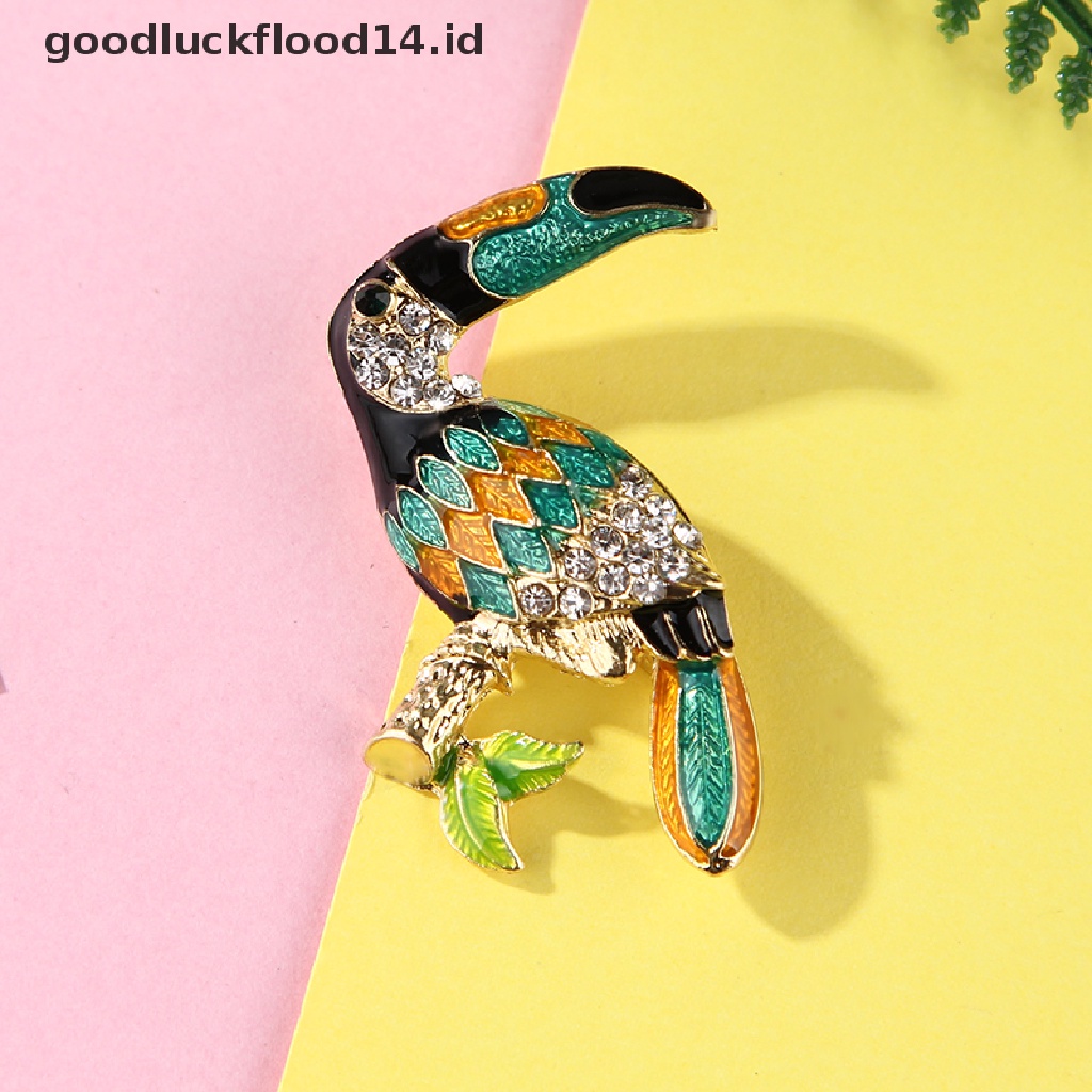 [OOID] Women Flamingo Crystal Bird Phoenix Animal Bird Owl Breastpin Brooch Pin Jewelry ID