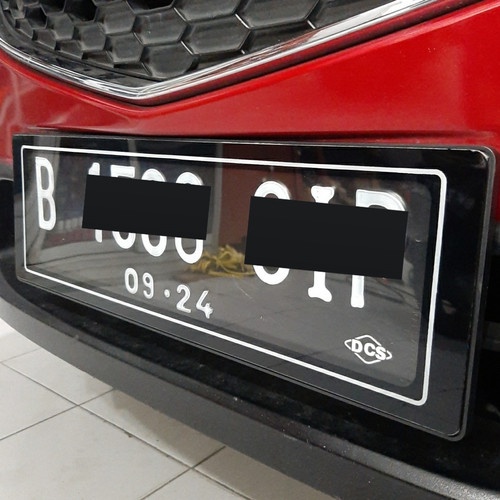 Cover Plat Nomor Mobil Mika Akrilik Acrylic Non LED Dudukan Plat Mobil 2PCS