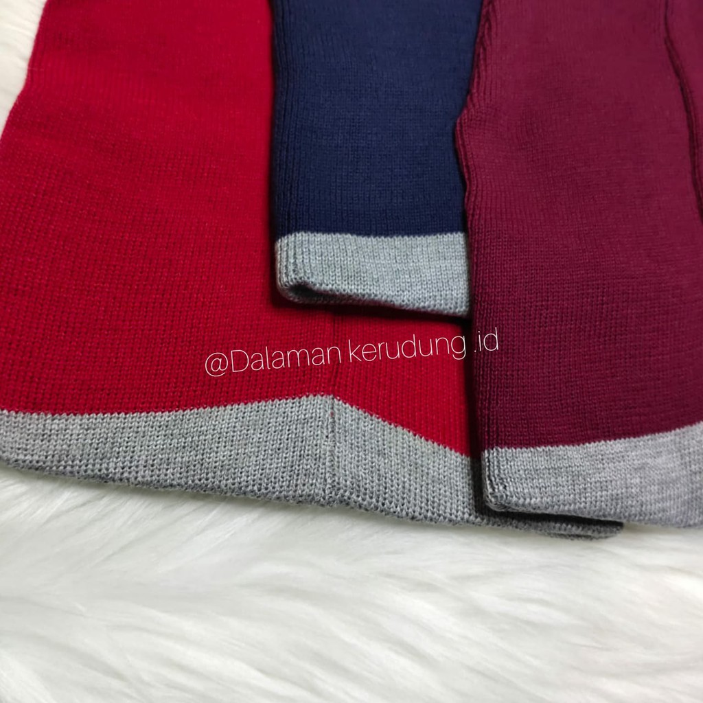 model terbaru - Kupluk Rajut Anak Strip Bawah ABU/ Beanie Hat Anak