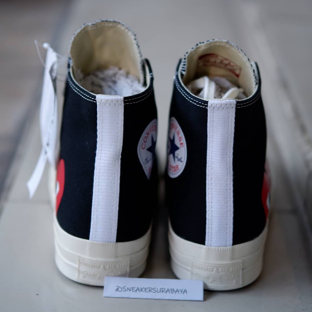 CDG x Converse Chuck Taylor 1970s Hi Black CT 70 CT 70s