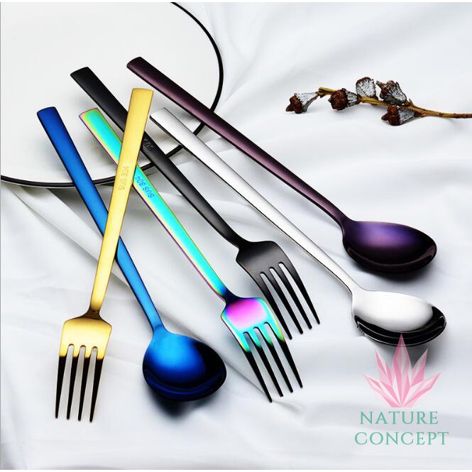 Sendok Garpu High Quality SET High-End Stainless Steel Fork Spoon Set