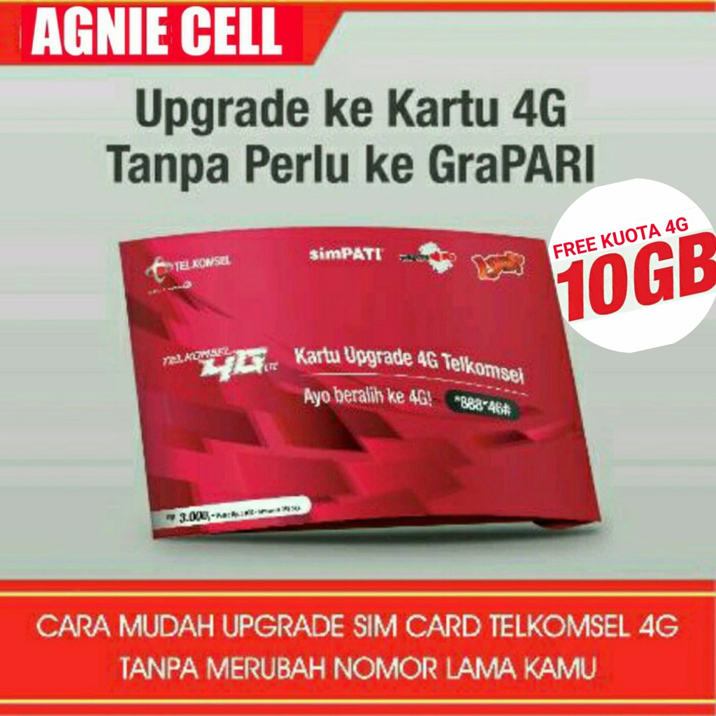 Kartu Upgrade 4g Telkomsel Shopee Indonesia