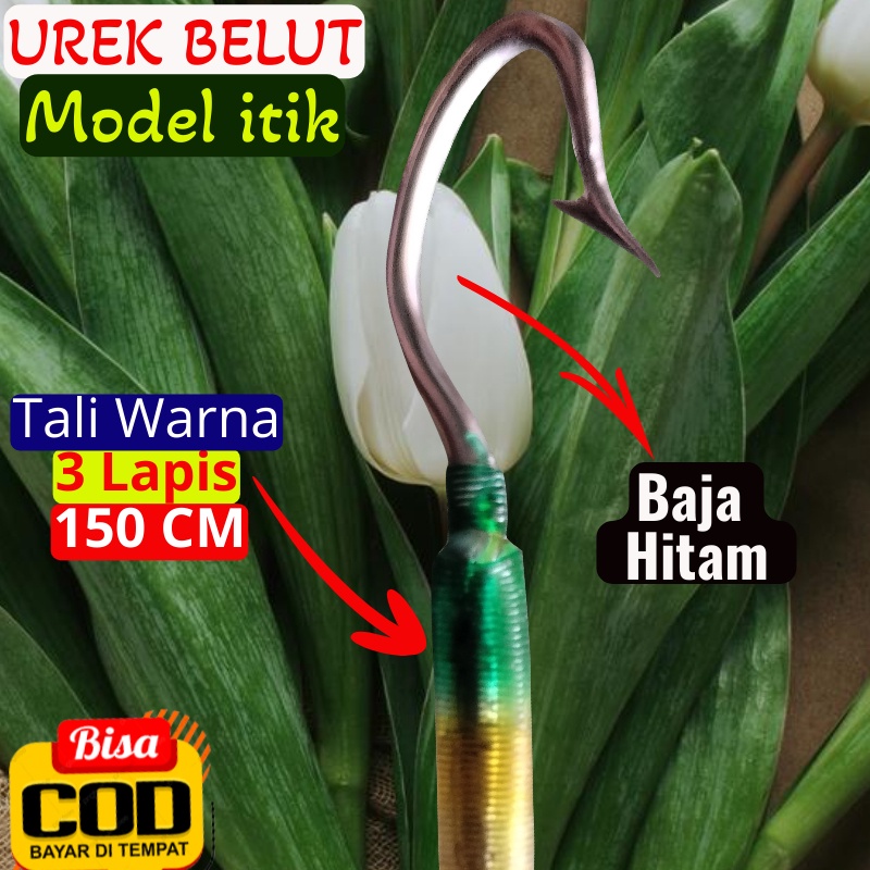 Pancing Belut Sawah Tali Warna 3 Lapis 150 CM Urek Belut  Model ITIK  Siap Pakai Ukuran (XS,S,M,L,XL