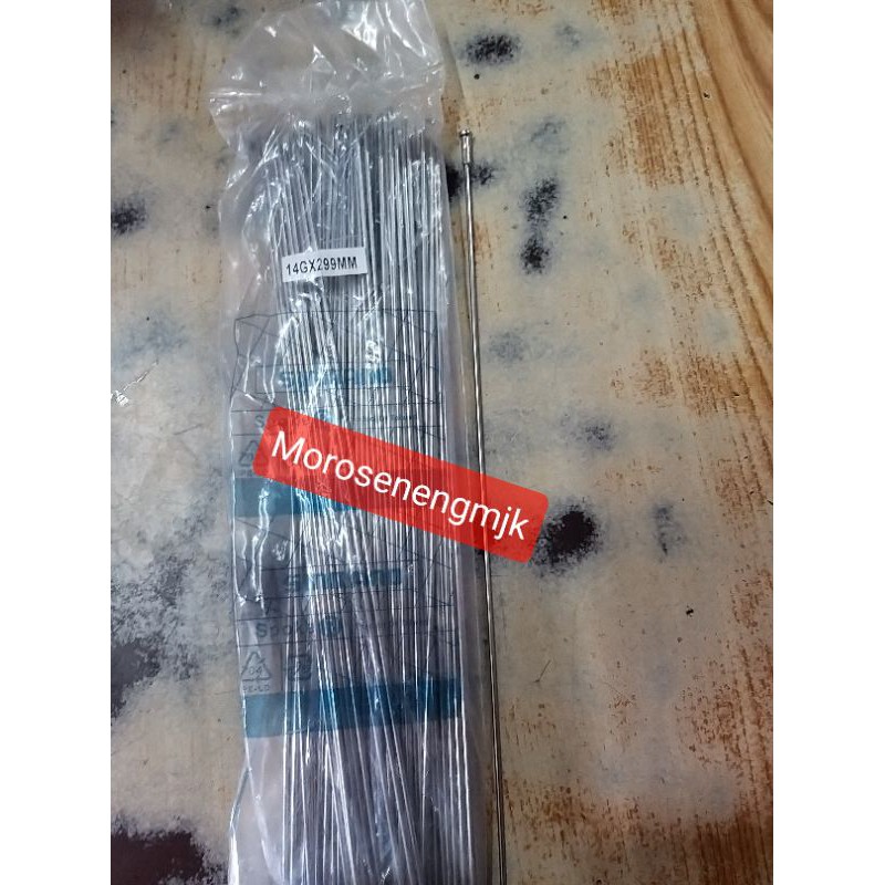 Ruji sepeda 27 Balap / Spak sepeda 14x299 ( 27 x 1 1 /4 steinless) / Ruji sepeda 27 balap