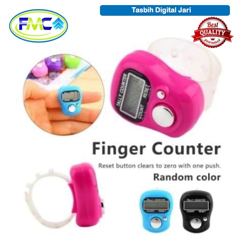 Alat Hitung Tasbih Digital LED Tasbeh Elektrik Jari Finger Counter Tally Ibadah Zikir Mini Import Murah Praktis Mudah Digunakan