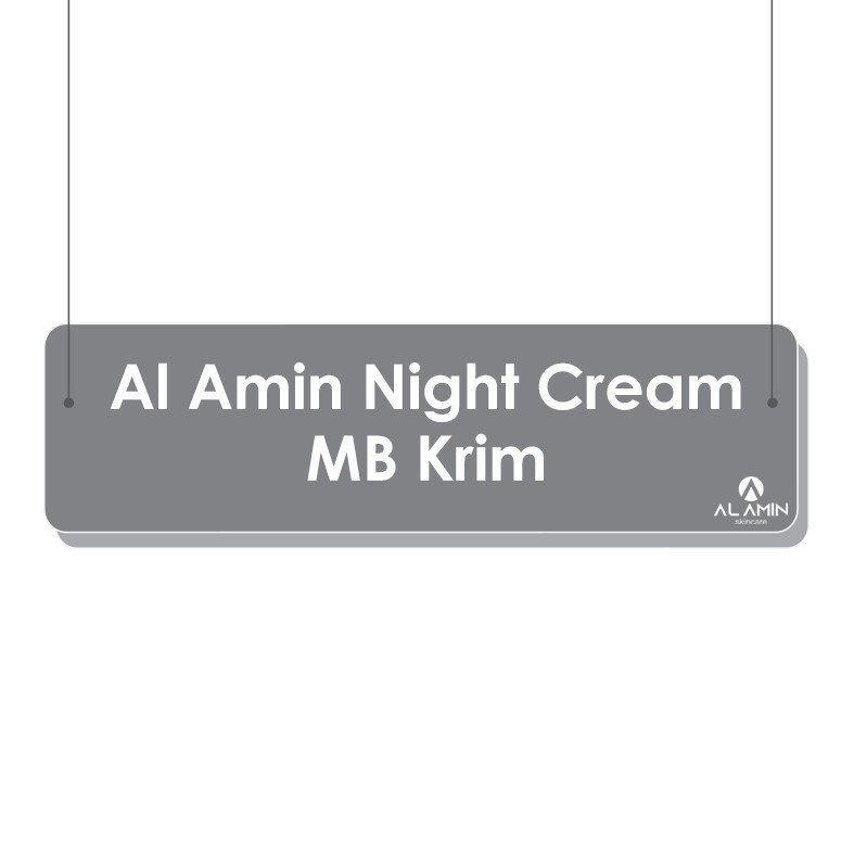 Alamin Mb Krim | Krim Malam Pencerah/Glowing/Menyamarkan Flek Hitam Ringan |