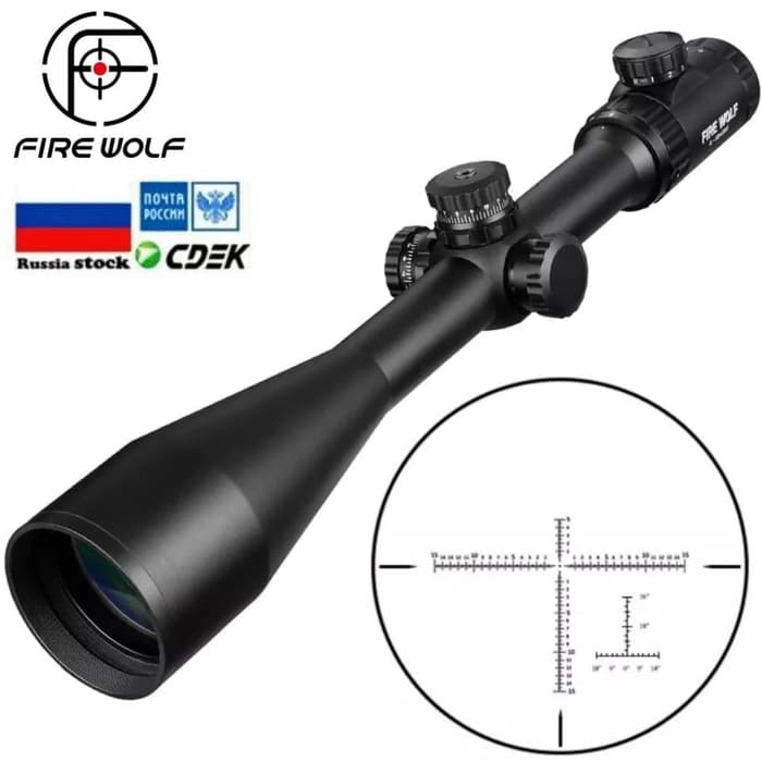 Telescope Firewolf 8-30X56E FFP IR Mil Tube 30 Reticle Glass Riflescope Hunting - Teleskop Rusia