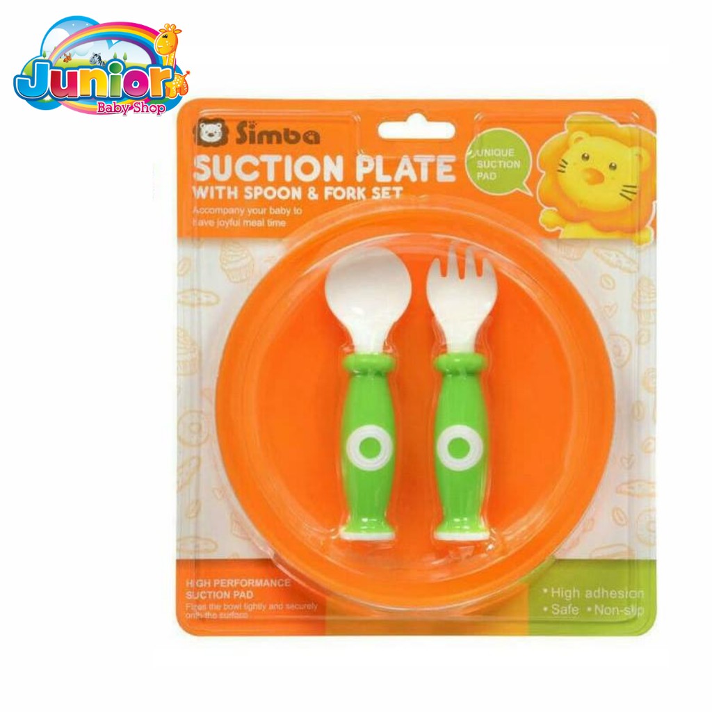 SIMBA Weaning Plate With Spoon/Fork