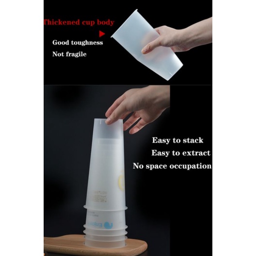 GELAS CUP (25) 700ML PLASTIK PP Inject 24OZ TUTUP BENING 12OZ 14OZ ECO FRIENDLY GELAS MINUM KEMASAN