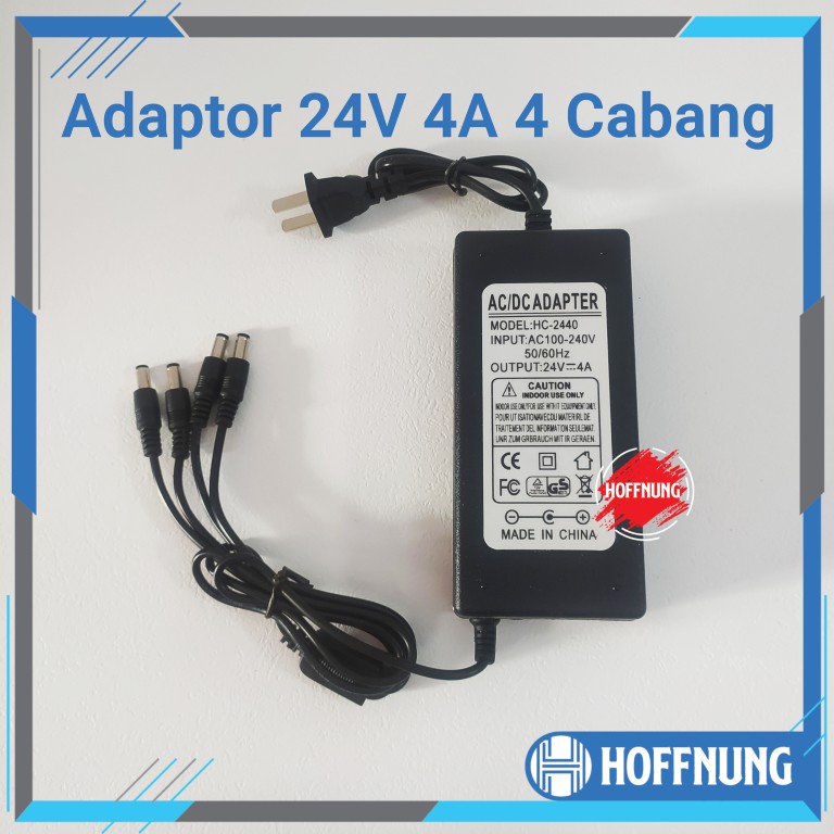 Adaptor 24V 4A Cabang 4 Channel Adapter Mist Maker 4 Ch