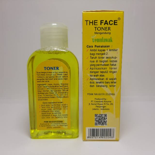 TONER TEMULAWAK THE FACE BPOM 125ML